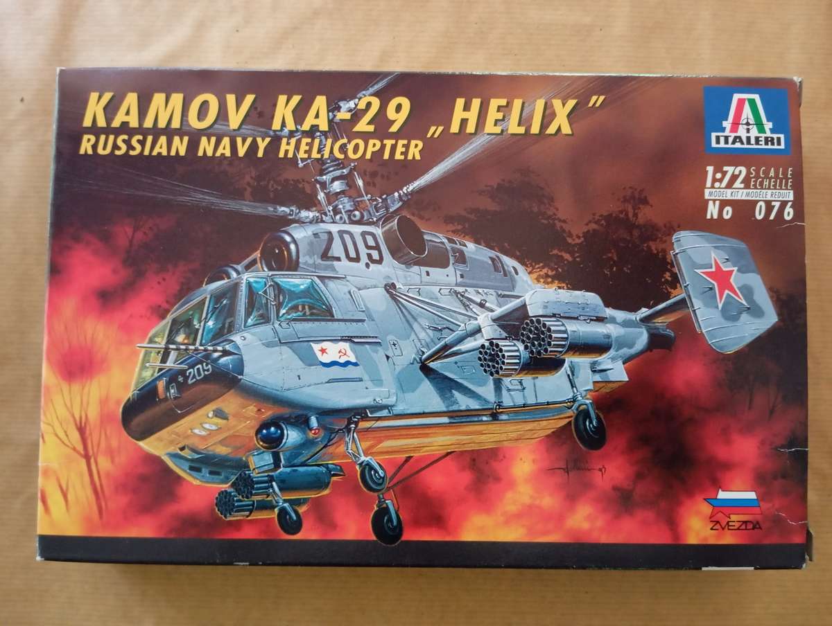 Scaled Model Kit 1:72 - Kamov KA-29 Helix Navy Helicopter - Italeri