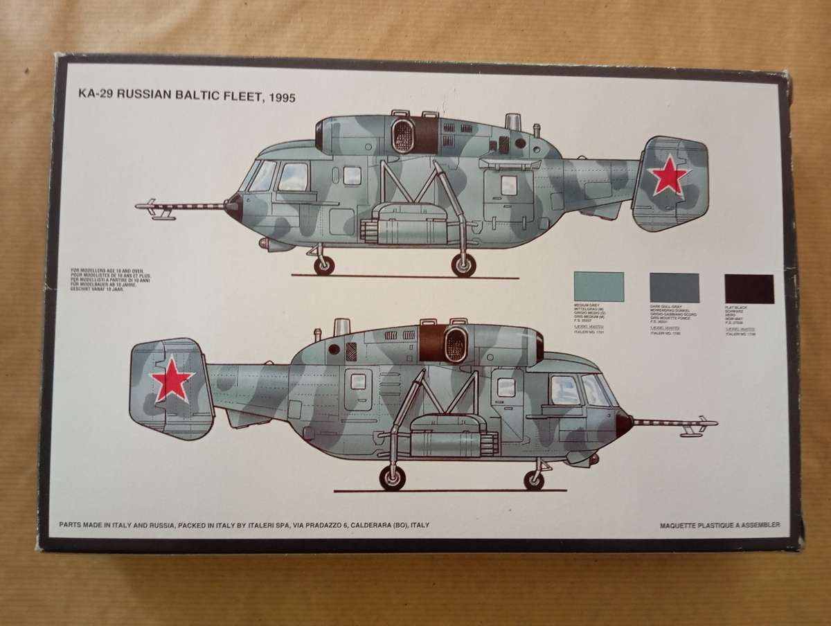Scaled Model Kit 1:72 - Kamov KA-29 Helix Navy Helicopter - Italeri