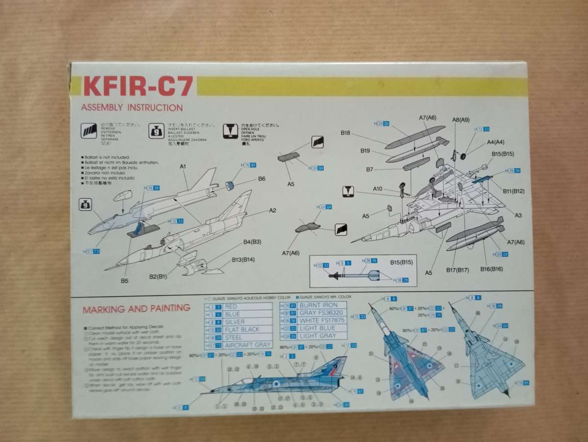 Scaled Model Kit 1:144 - KFIR C-7 - Dragon
