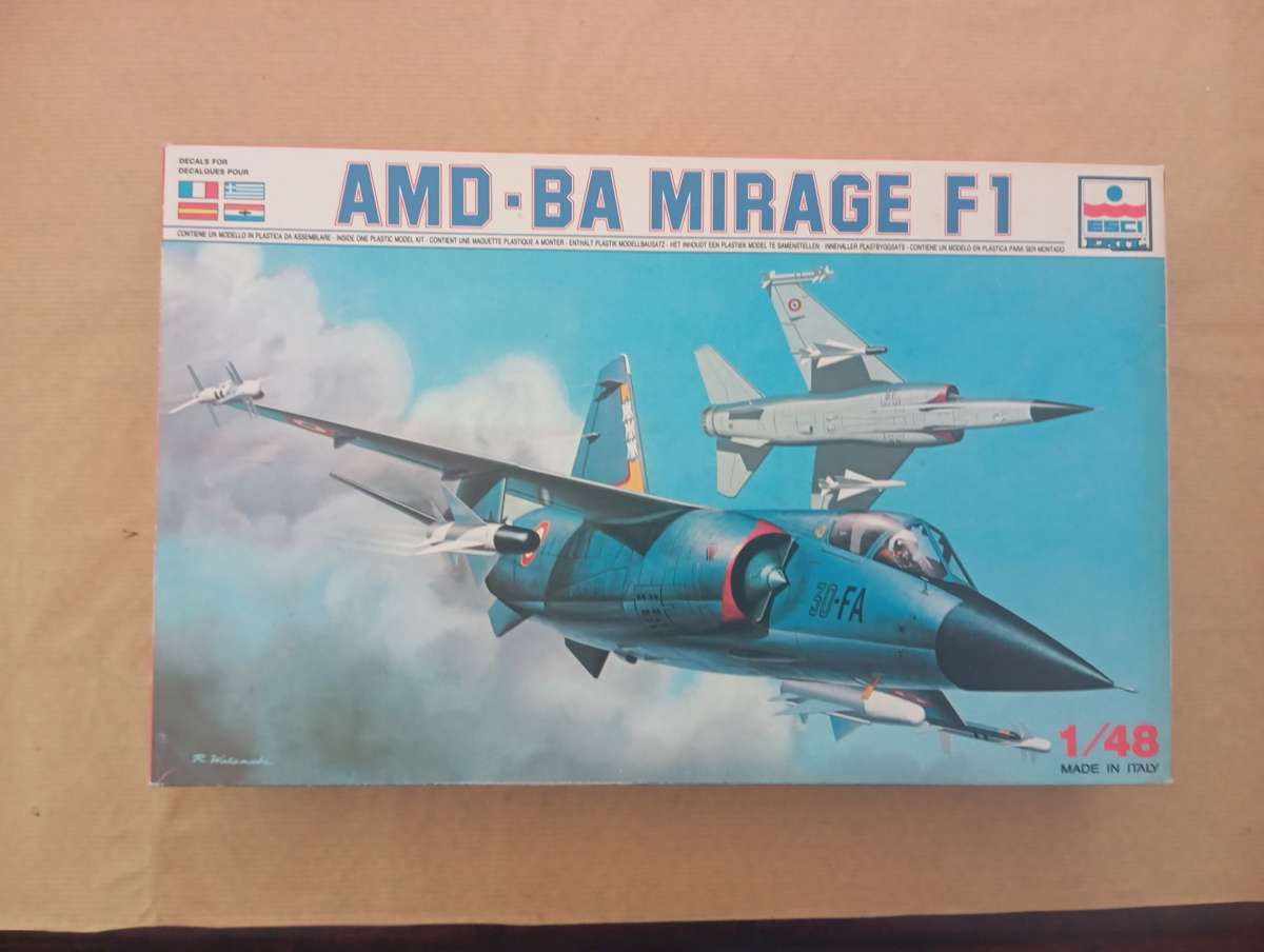 Scale Model Kit 1:48 - AMD-BA Mirage F1 - ESCI