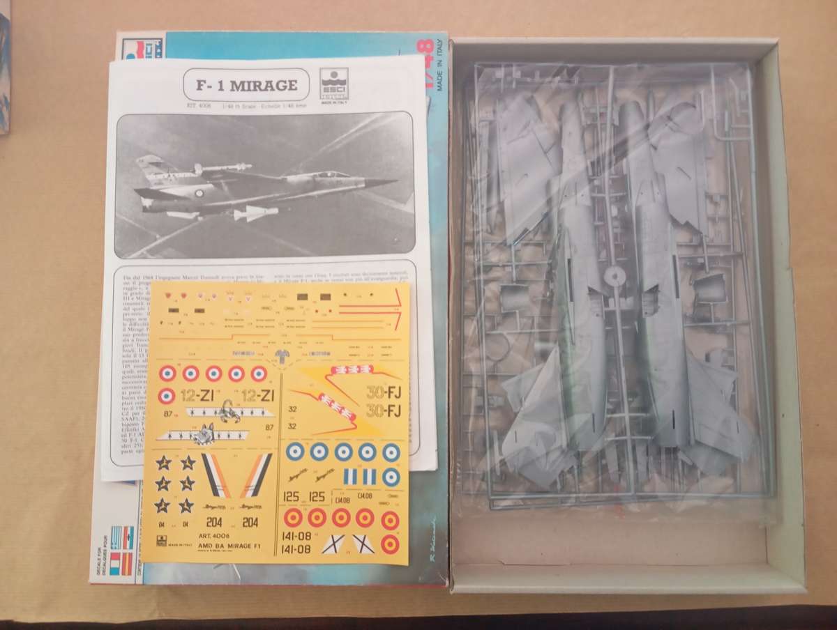 Scale Model Kit 1:48 - AMD-BA Mirage F1 - ESCI