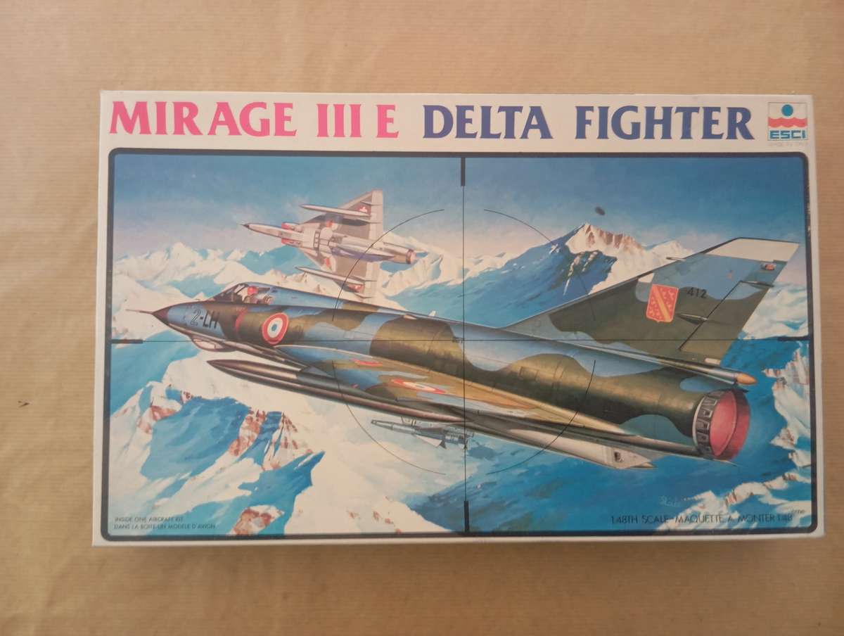 Scale Model Kit 1:48 - Mirage III E Delta Fighter - ESCI