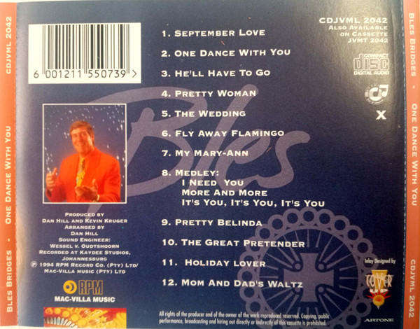 Bles Bridges - One Dance With You (Music CD)