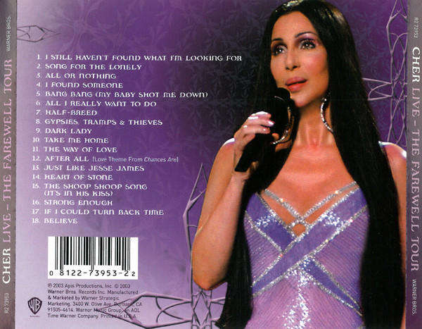 Cher Live - The Farewell Tour (Music CD)