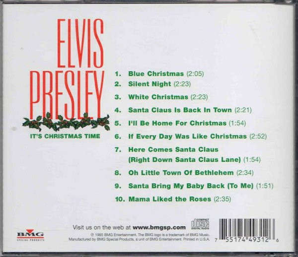 Elvis Presley - Its Christmas Time (Music CD)