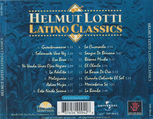 Helmut Lotti - Latino Classics (Music CD)
