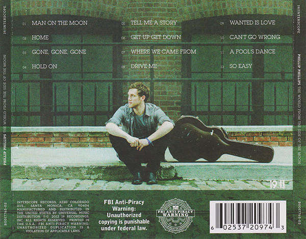 Phillip Phillips - The World from the side of the Moon (Music CD)