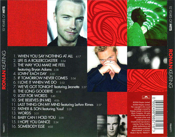 Ronan Keating - 10 Years of Hits (Music CD)