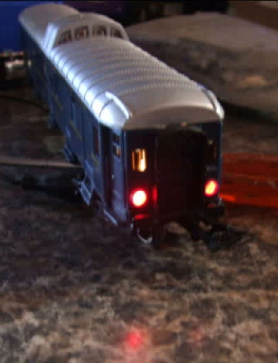 BAGGAGE CAR with red tail lights (JOUEF) and BAGGAGE /GUARDS VAN (PREFO /PIKO) - H0 SCALE