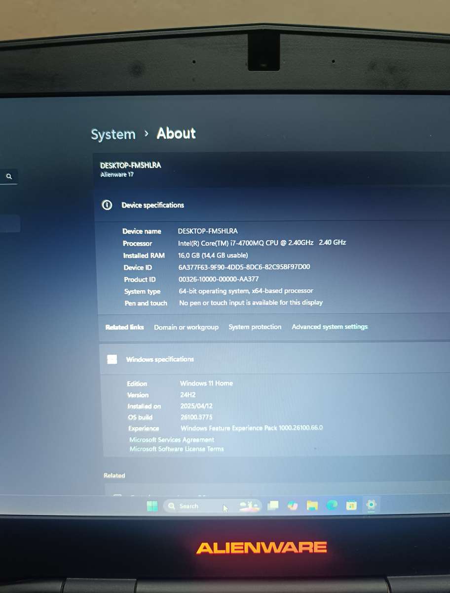 Dell Alienware A17-0585 Gaming Laptop