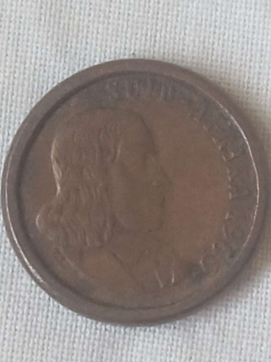 Collectors SA one cent error coin, bigger rim