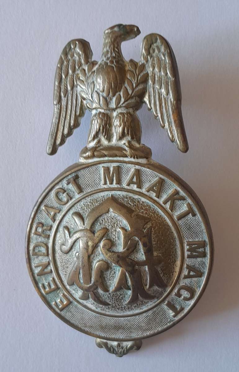 Boer War ZARP (Zuid-Afrikaansche Republiek Politie) Martingale Badge. 9 x 5cm.
