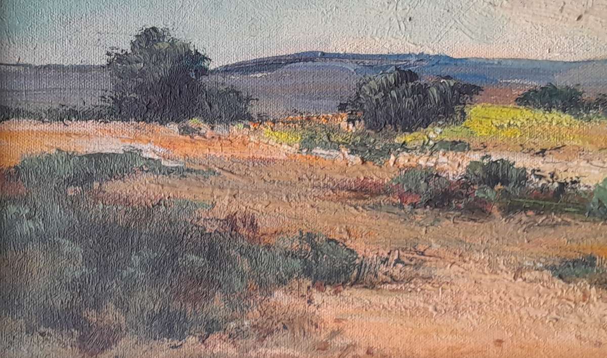 SA Artist Louis Audie Oil On Board "Game Farm Near Estcourt". Signed And Framed (55 x 44.5 cm).