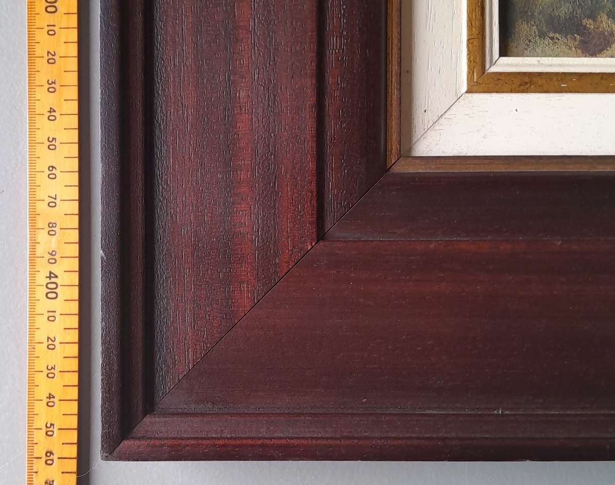 SA Artist Louis Audie Oil On Board "Game Farm Near Estcourt". Signed And Framed (55 x 44.5 cm).