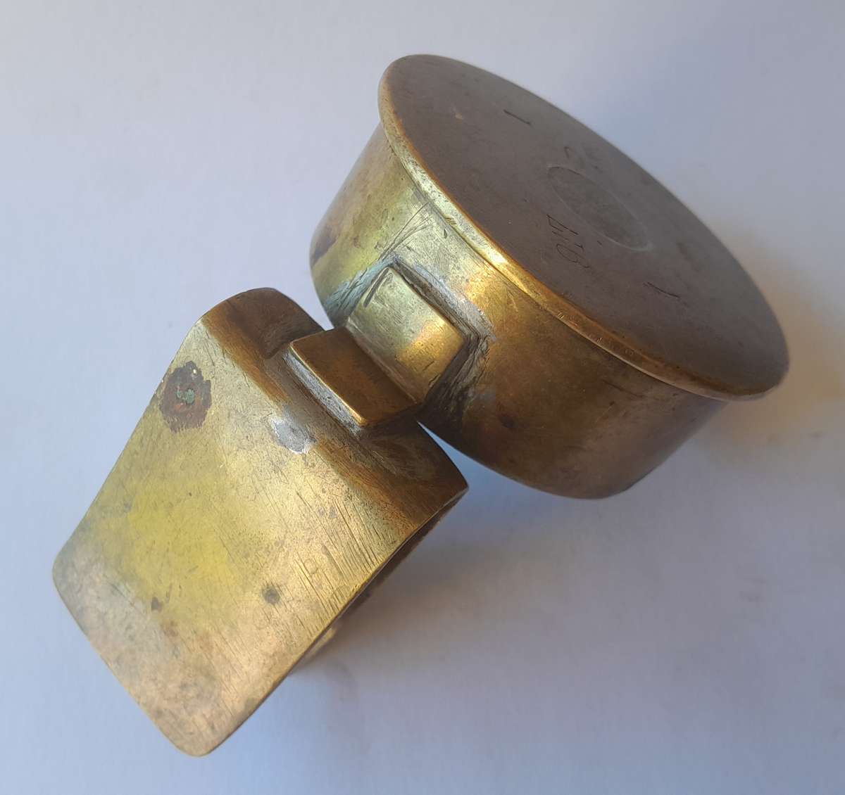 WW2 United States Shell Casing Trench Art Ashtray With Matchbox Holder.