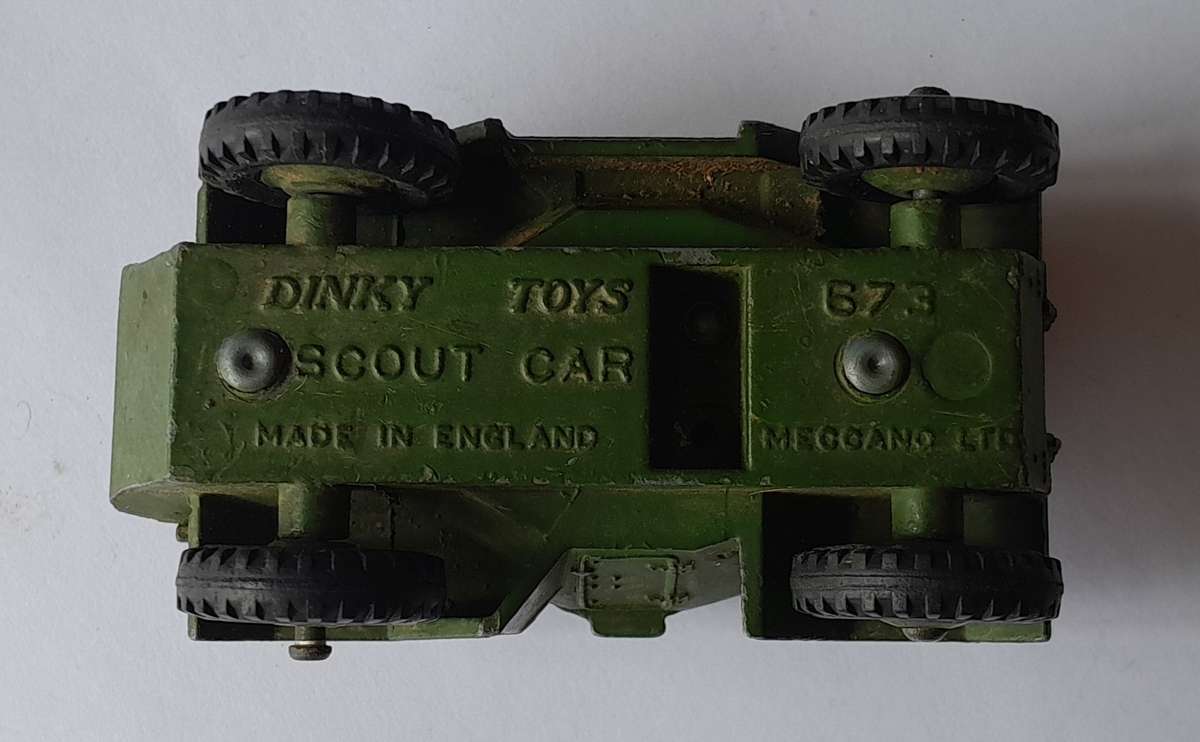 Dinky Toys 673 Scout Car In Original Box.