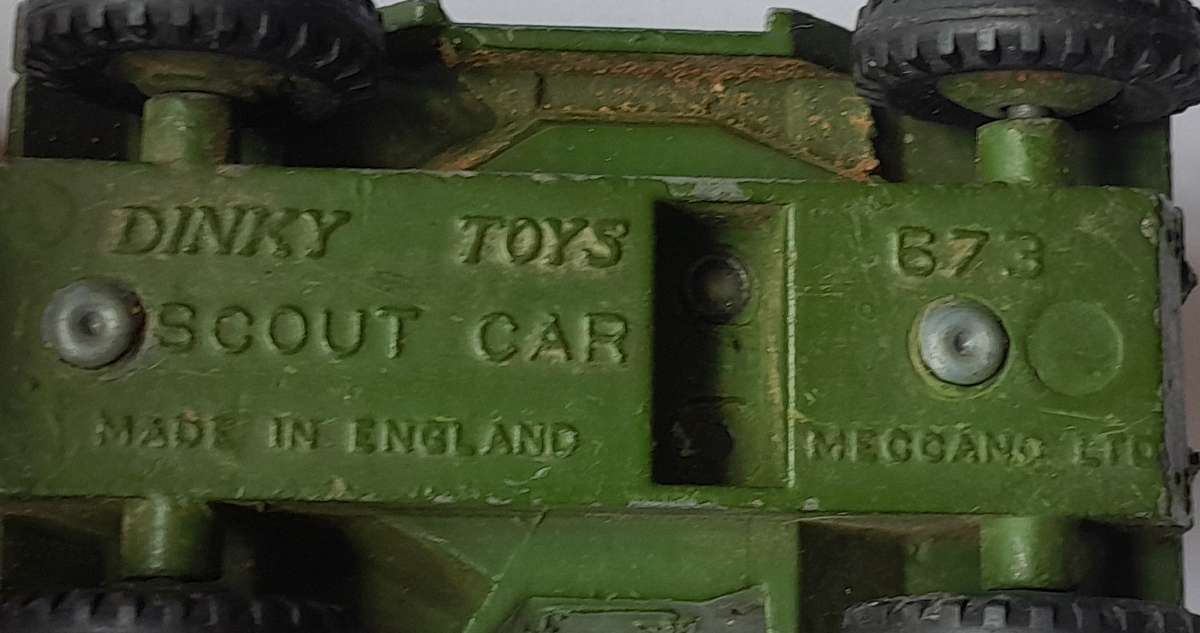 Dinky Toys 673 Scout Car In Original Box.