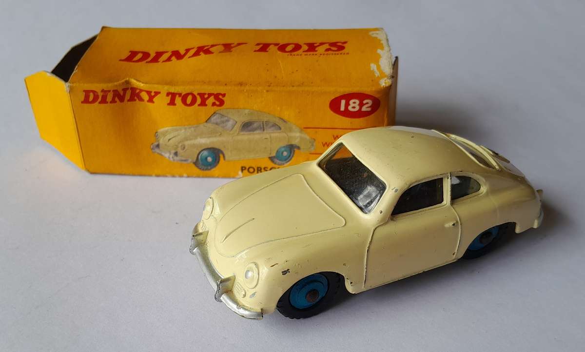 Dinky Toys 182 Porsche 356A Coupe In Original Box.