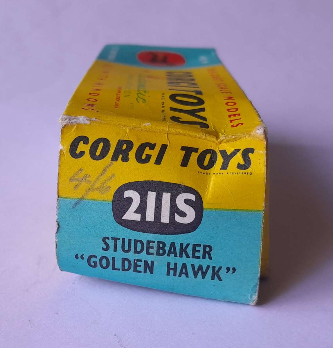 Corgi Toys 211S Studebaker Golden Hawk In Original Box. 11.4cm.