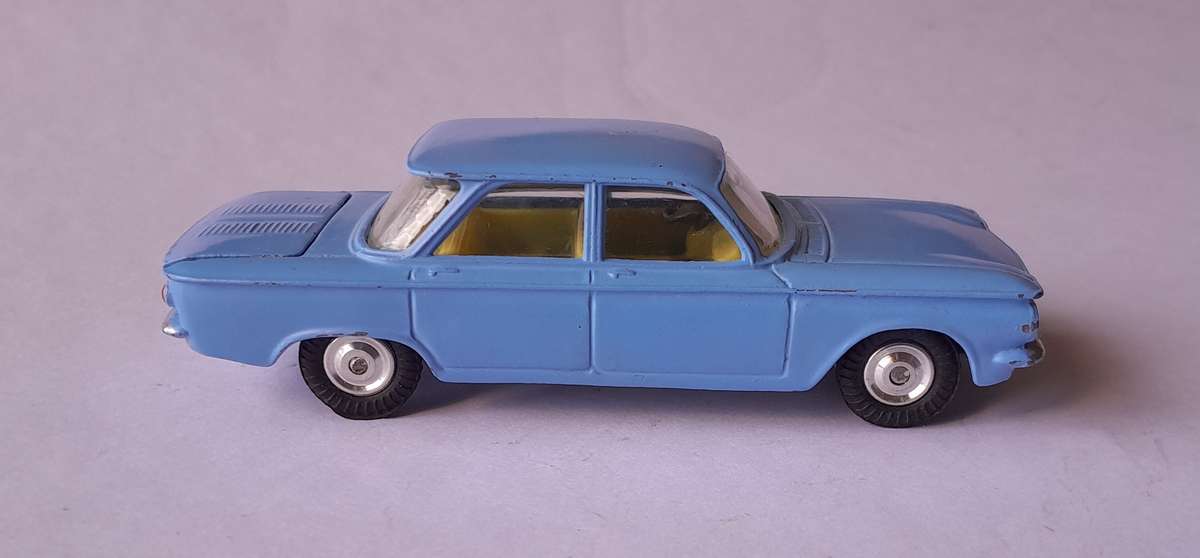 Corgi Toys 229 Chevrolet Corvair In Original Box. 9.7cm.