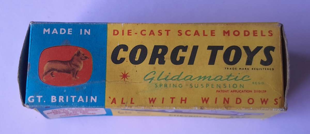 Corgi Toys 229 Chevrolet Corvair In Original Box. 9.7cm.