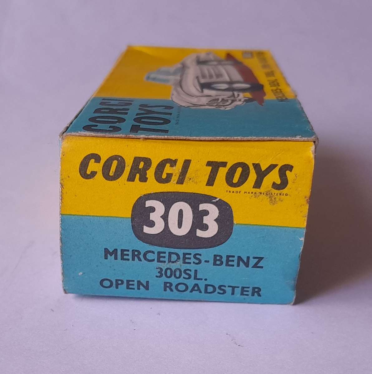 Corgi Toys 303S Mercedes 300SL Roadster In Original Box. 9.5cm.