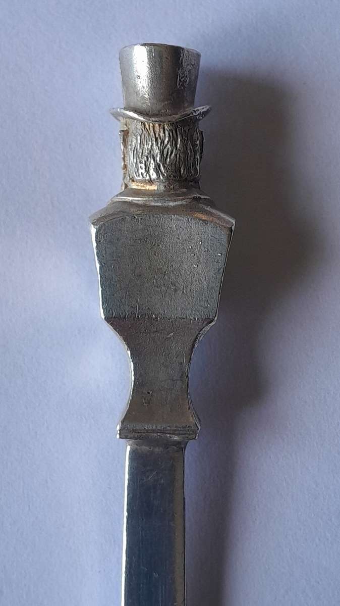 Solid silver Paul Kruger Spoon to commemorate `Battle of Amajuba`. Cape Mint. 925. 39.73 grams.