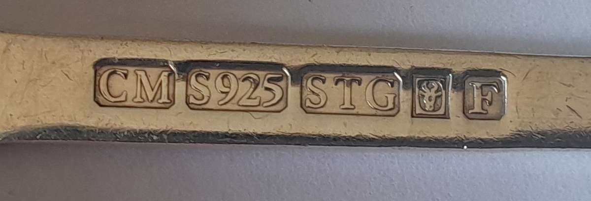 Solid silver Paul Kruger Spoon to commemorate `Battle of Amajuba`. Cape Mint. 925. 39.73 grams.