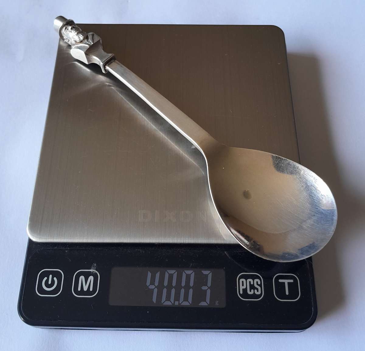 Solid silver Paul Kruger Spoon to commemorate `Battle of Amajuba`. Cape Mint. 925. 39.73 grams.