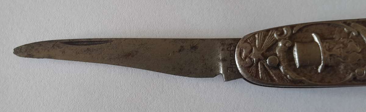 Boer War Paul Kruger / General De Wet Pocket Knife By Amefa.