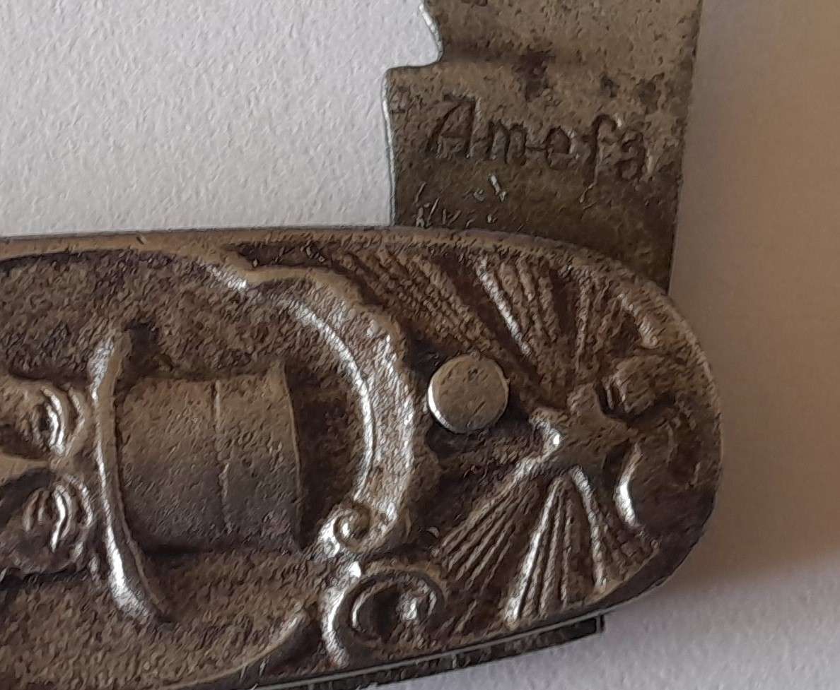 Boer War Paul Kruger / General De Wet Pocket Knife By Amefa.