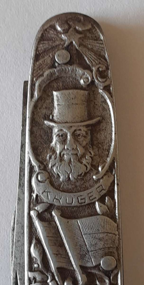 Boer War Paul Kruger / General De Wet Pocket Knife By Amefa.