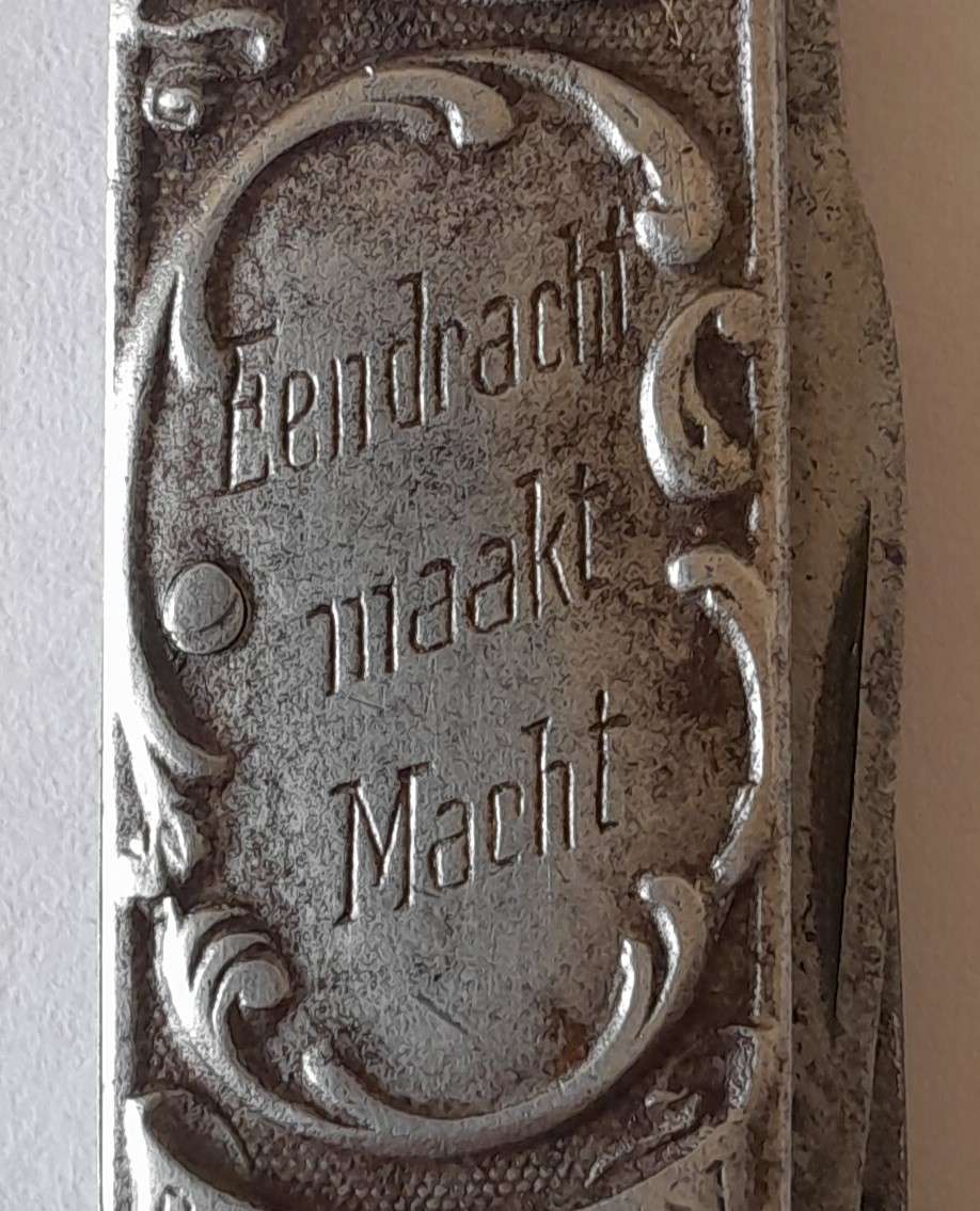 Boer War Paul Kruger / General De Wet Pocket Knife By Amefa.