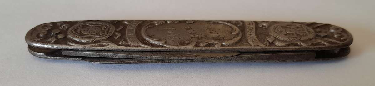 Boer War Paul Kruger / General De Wet Pocket Knife By Amefa.