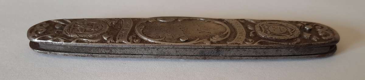 Boer War Paul Kruger / General De Wet Pocket Knife By Amefa.