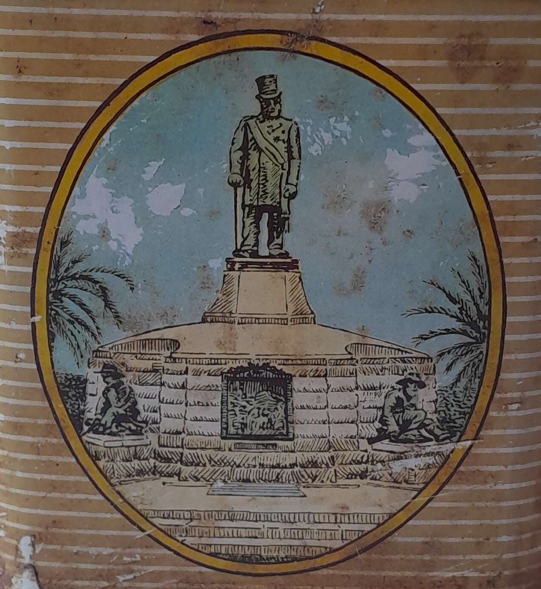 Vintage 1855-1955 Pretoria Eeufees Metal Coffee Tin.