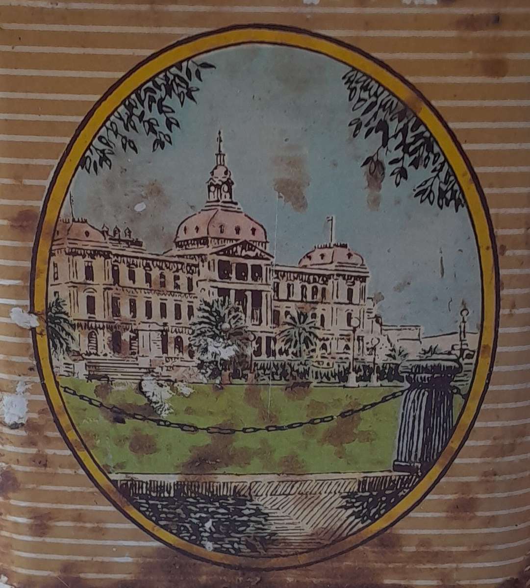 Vintage 1855-1955 Pretoria Eeufees Metal Coffee Tin.