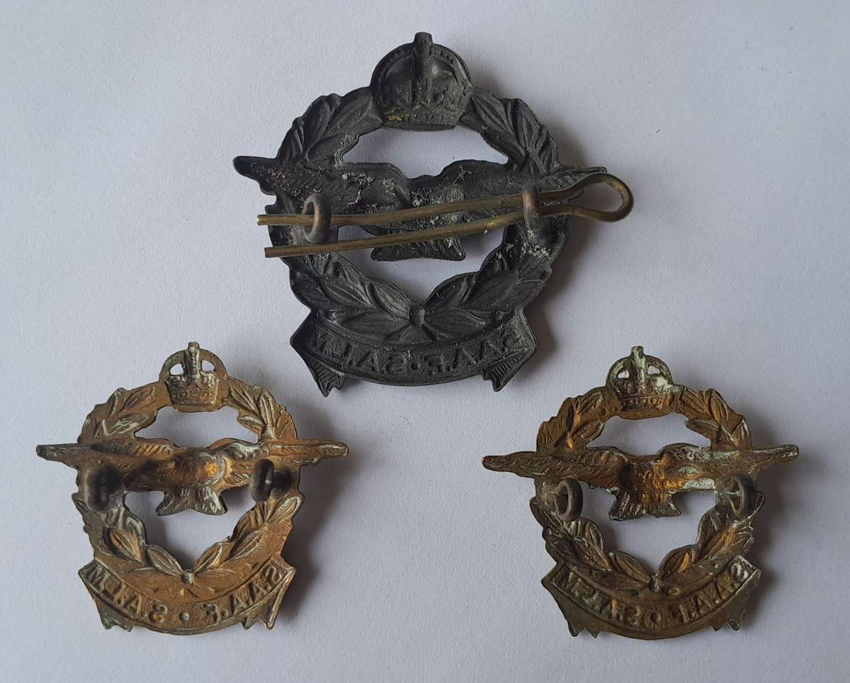 WW2 SA Airforce Badge Set.  Cap and Collars (Facing).