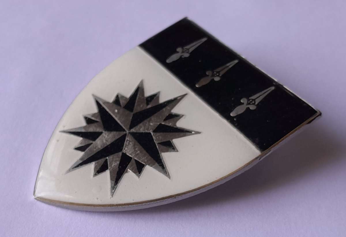 SADF 1 Recce Regiment Shoulder Flash.  2 Pins Intact.