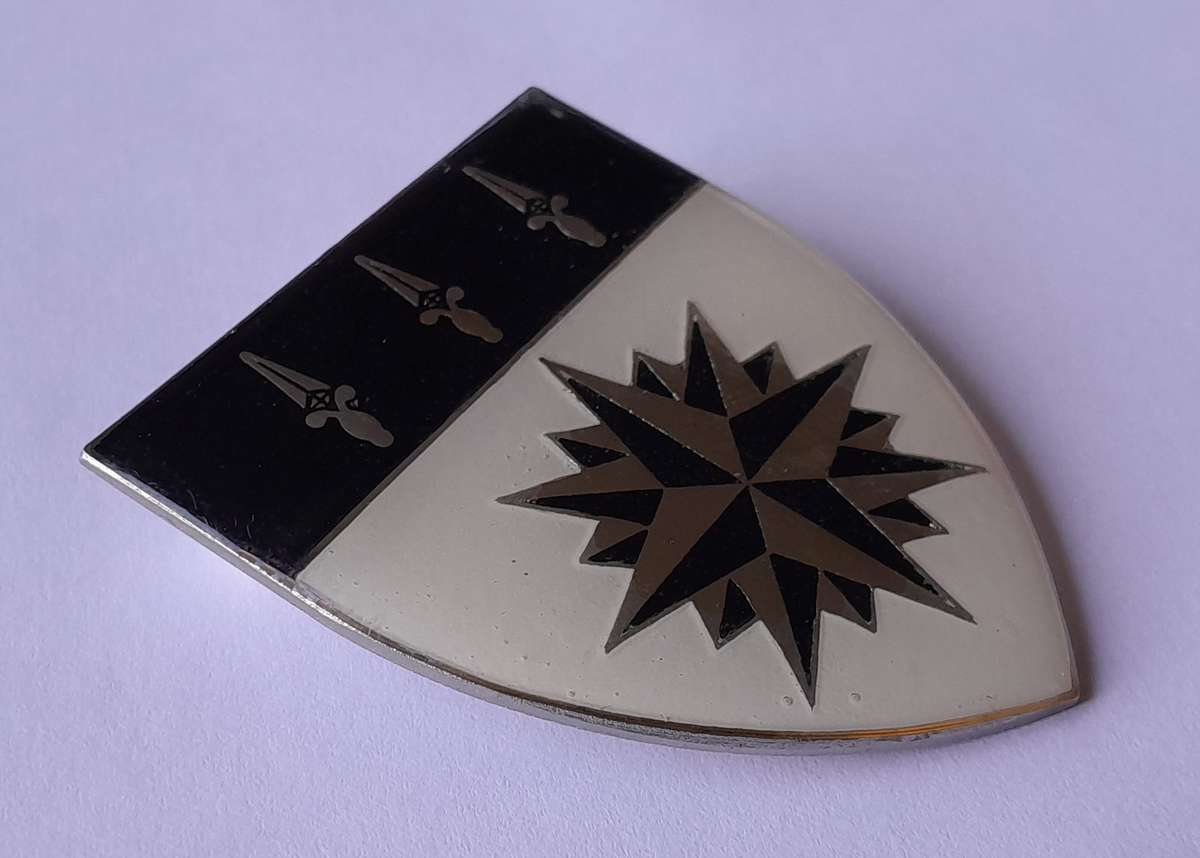 SADF 1 Recce Regiment Shoulder Flash.  2 Pins Intact.