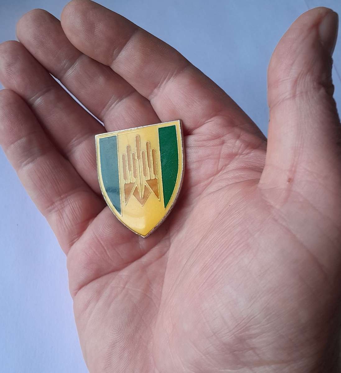 SWATF 101 Battalion (Ovamboland) Pocket Fob Flash.  All Pins Intact.