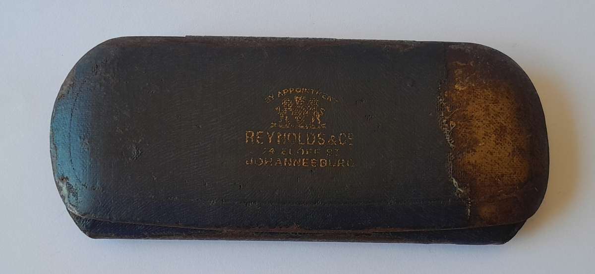 Antique Bi-Focal Eye Glasses With Case.