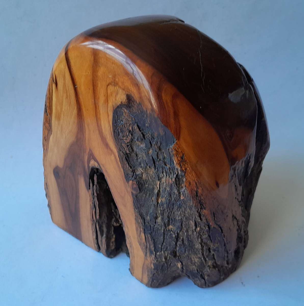 Vintage Pair of Australian Polished Mulga Wood Bookends.