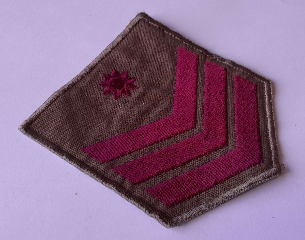 Pair SA Medical Corps Staff Sergeant Rank Stripes. Excellent Condition.