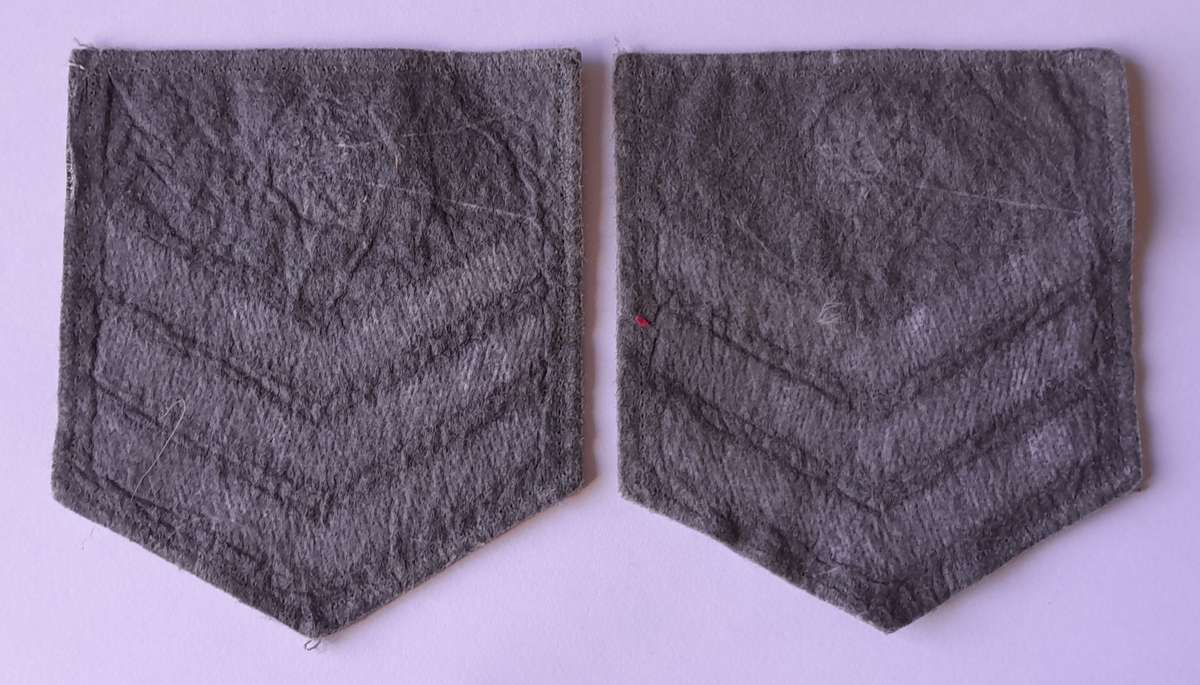 Pair SA Medical Corps Staff Sergeant Rank Stripes. Excellent Condition.