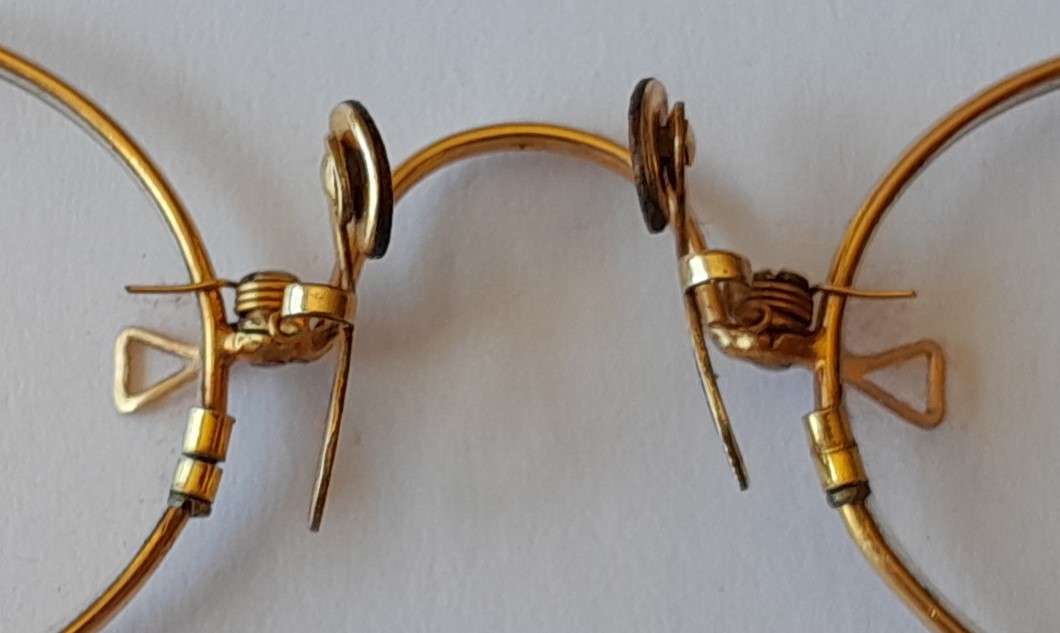 Antique Pince-Nez Eye Glasses In Original Case. V&H. Muller, JHB.