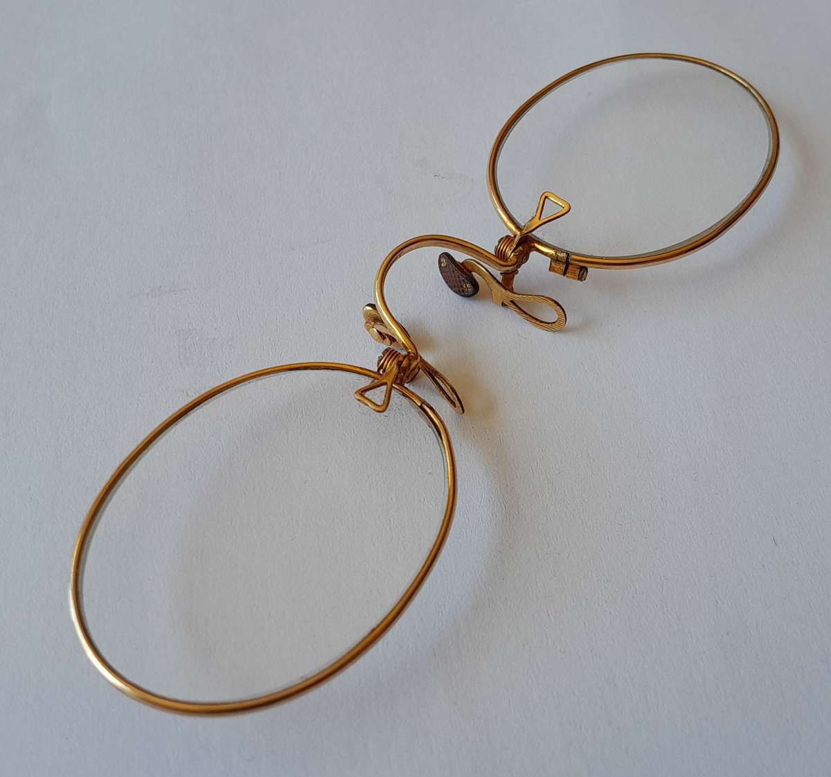 Antique Pince-Nez Eye Glasses In Original Case. V&H. Muller, JHB.