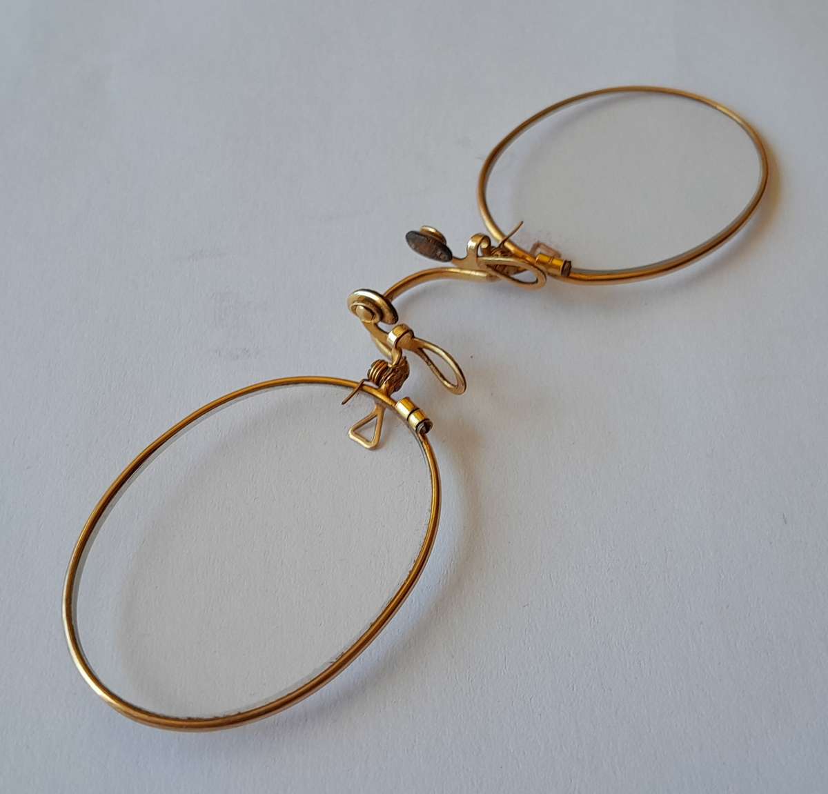 Antique Pince-Nez Eye Glasses In Original Case. V&H. Muller, JHB.