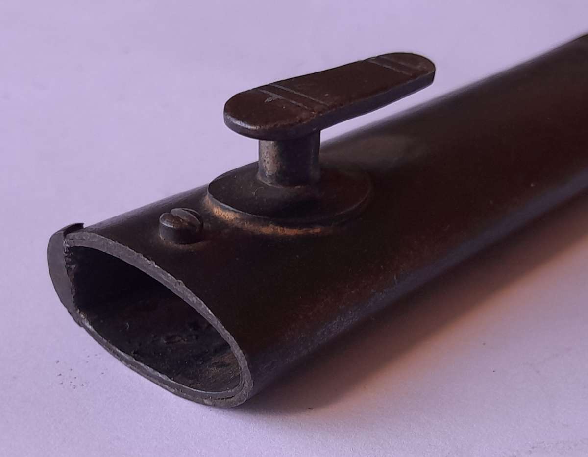 "Reserved" WW1 German South West Africa 1909 Erfurt Sawback Bayonet. Matching Numbers Scabbard.