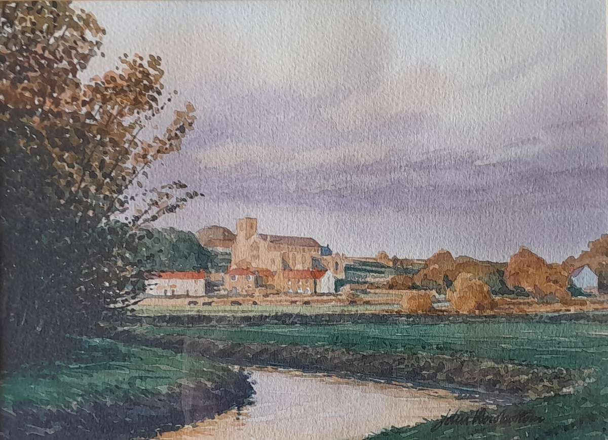 UK Artist John Rowbottom Watercolour. Signed And Framed (38 x 33cm).